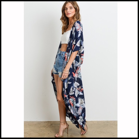 Tropical Vibes Kimono - Picture 2 of 5